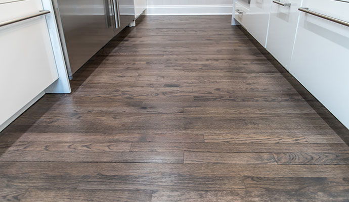 Clean hardwood floor
