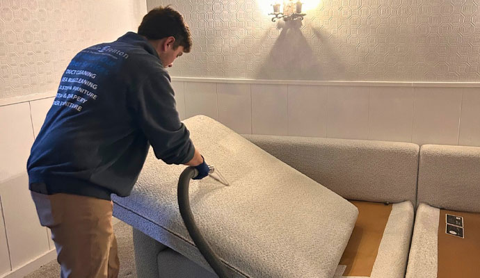 Professional sofa cleaning service.