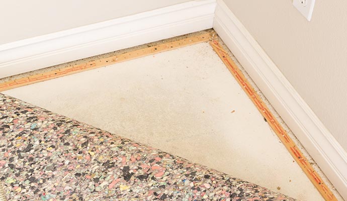 installed carpet tack strip