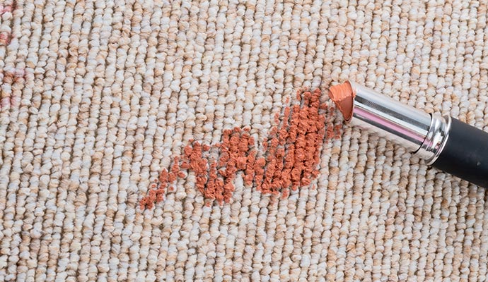  Lipstick Stain on a Carpet