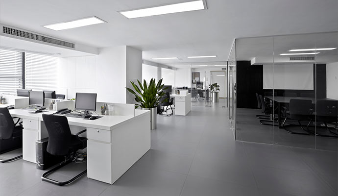Clean office interior