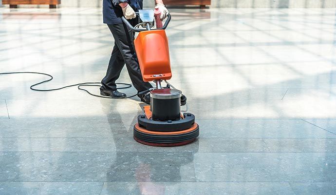 Professional commercial floor cleaning service