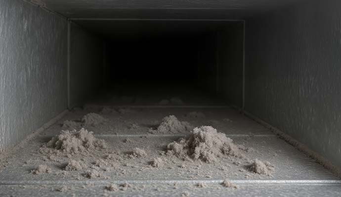 Dust inside ducts