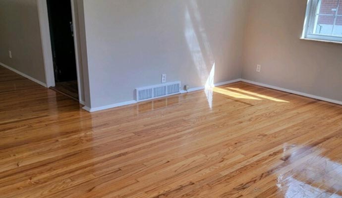 Clean wood floor