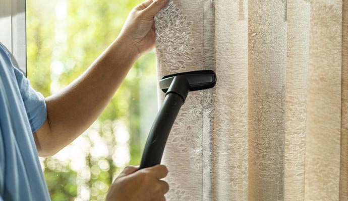 Professional drapery cleaning service