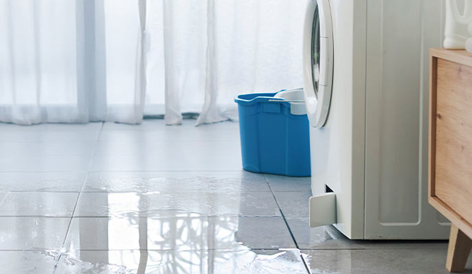 Water leaking from washing machine