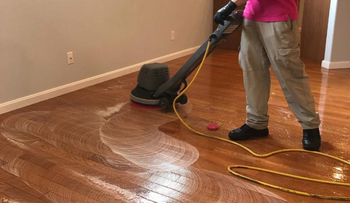 Professional floor cleaning