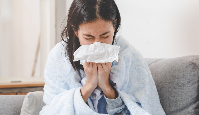 Person having allergen problem
