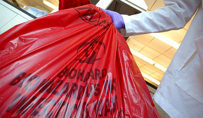 Professional biohazard cleaning service