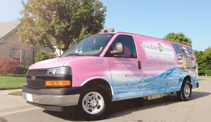 Teasdale Fenton Columbus emergency restoration service van.