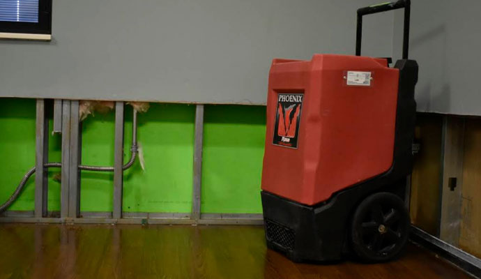 Water damage drying equipment