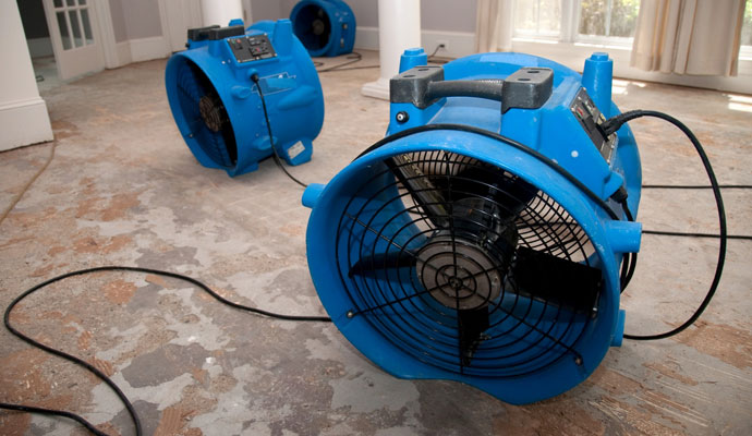 Water damage restoration equipment