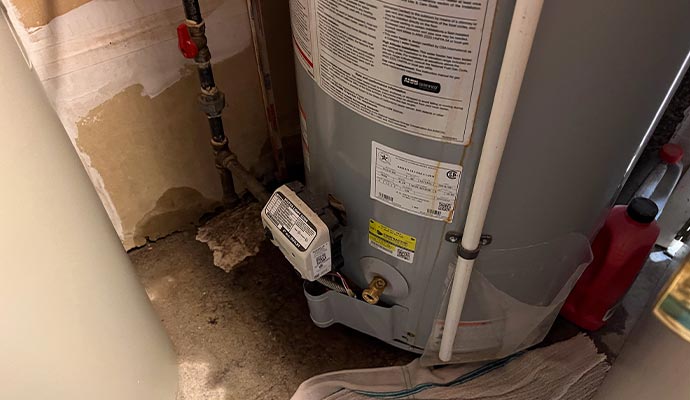 Hot water heater leaking water