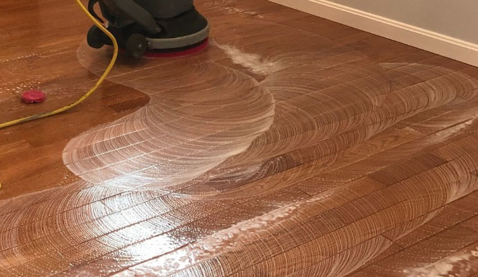 cleaning wood floor